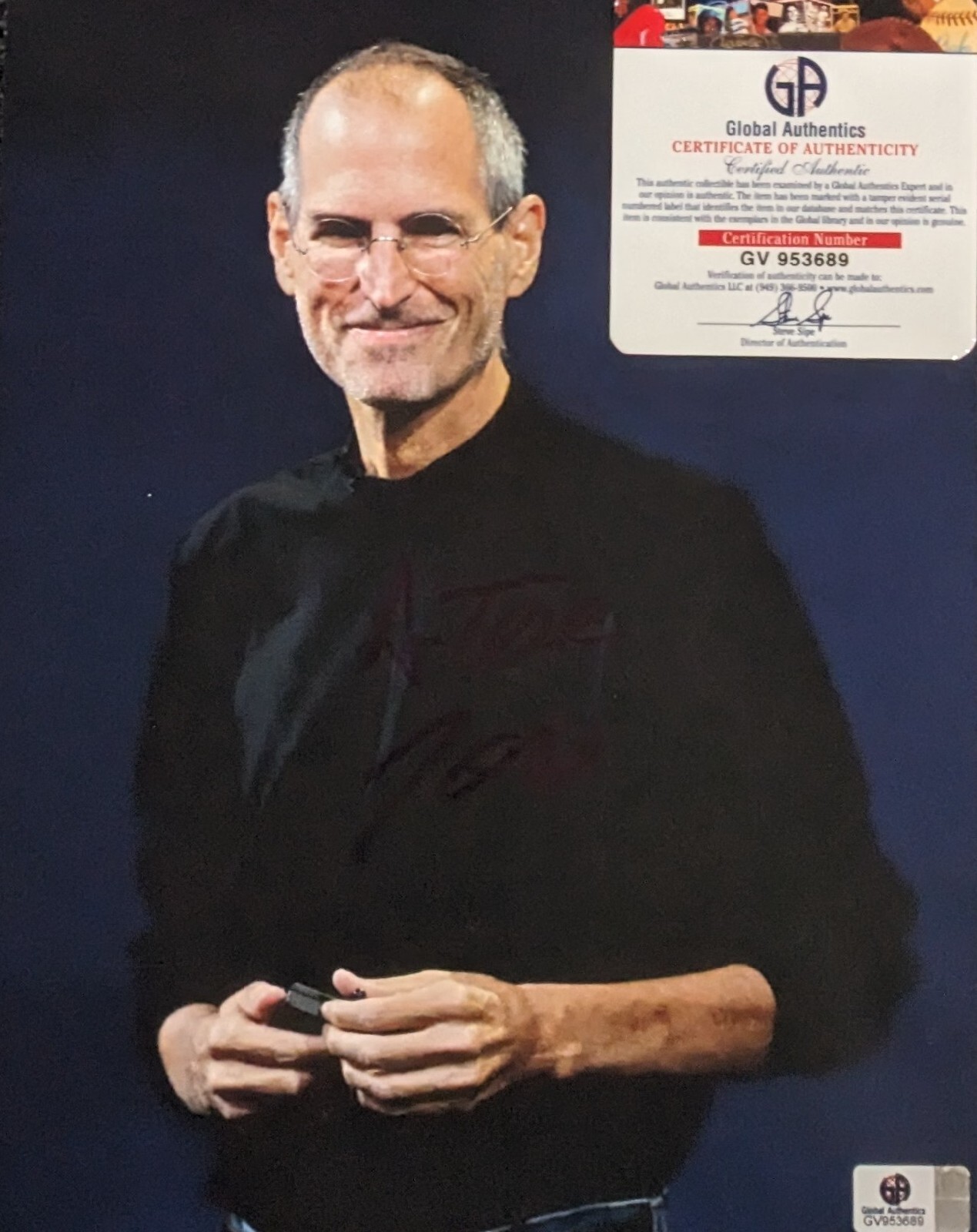 Steve Jobs Signed Autograph 8x10 COA.