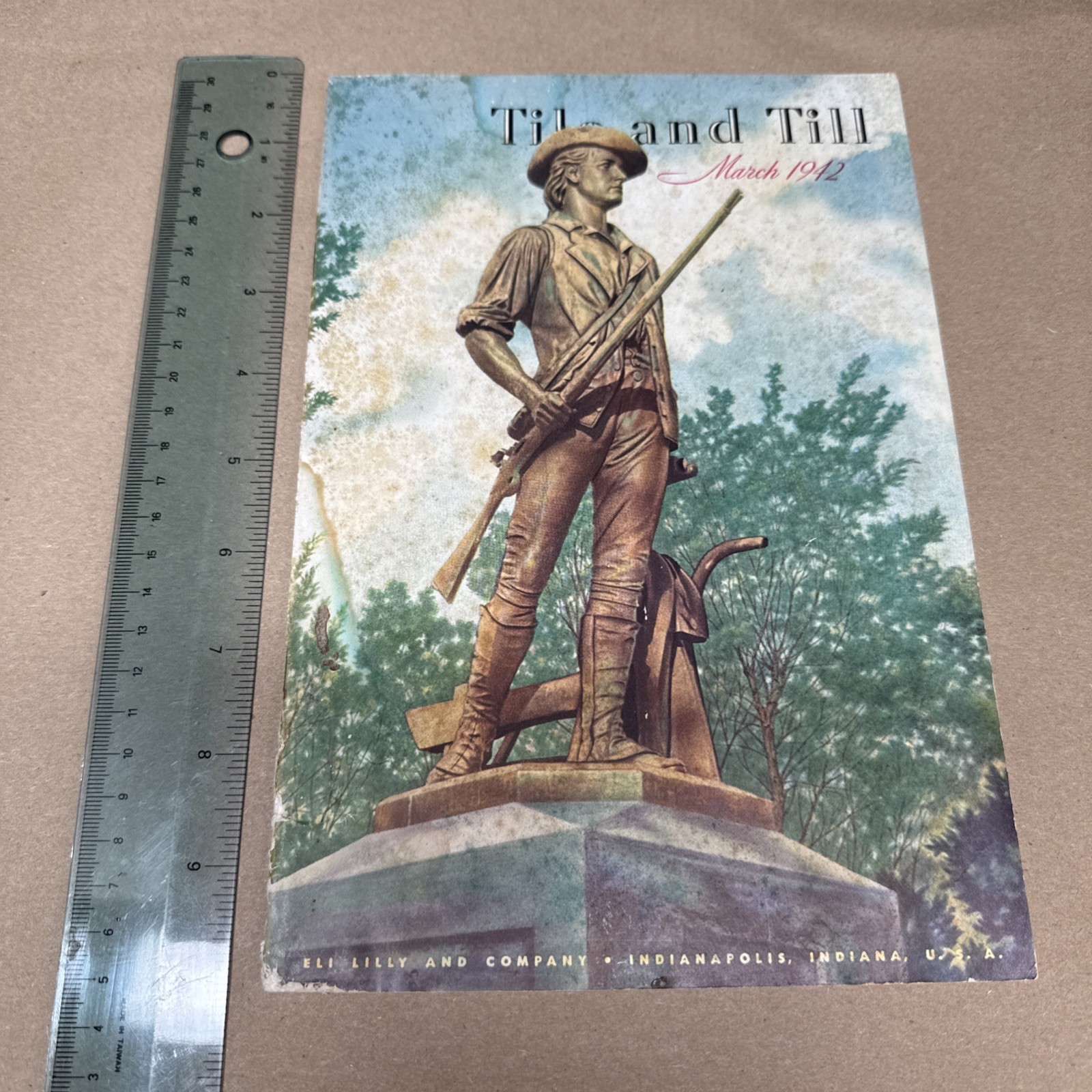 Tile And Till Magazine Eli Lilly And Company March 1942 - Indianapolis Indiana