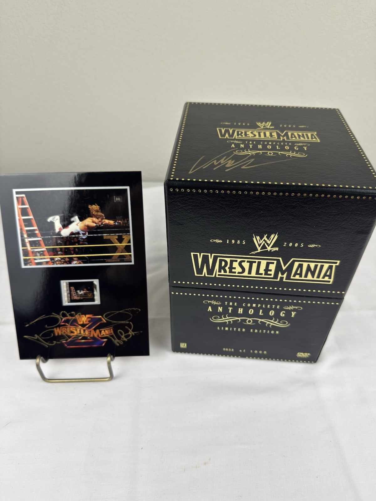 WWE WrestleMania The Complete Anthology Signed Vince McMahon Shawn Michaels