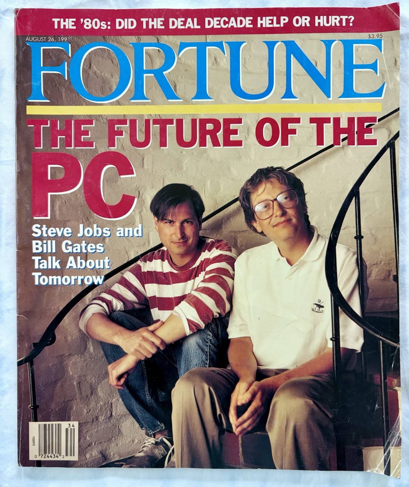 Fortune Magazine August 1991 Steve Jobs - Bill Gates Future PC Apple Microsoft
