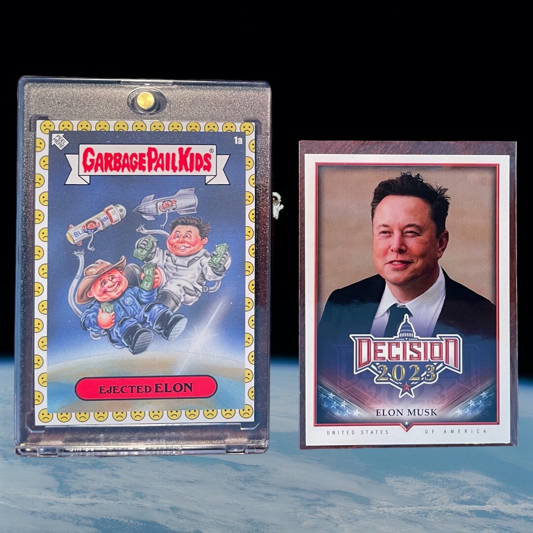 Decision Elon Musk #253 SpaceX TESLA + GPK EJECTED ELON Unhappy Face RARE