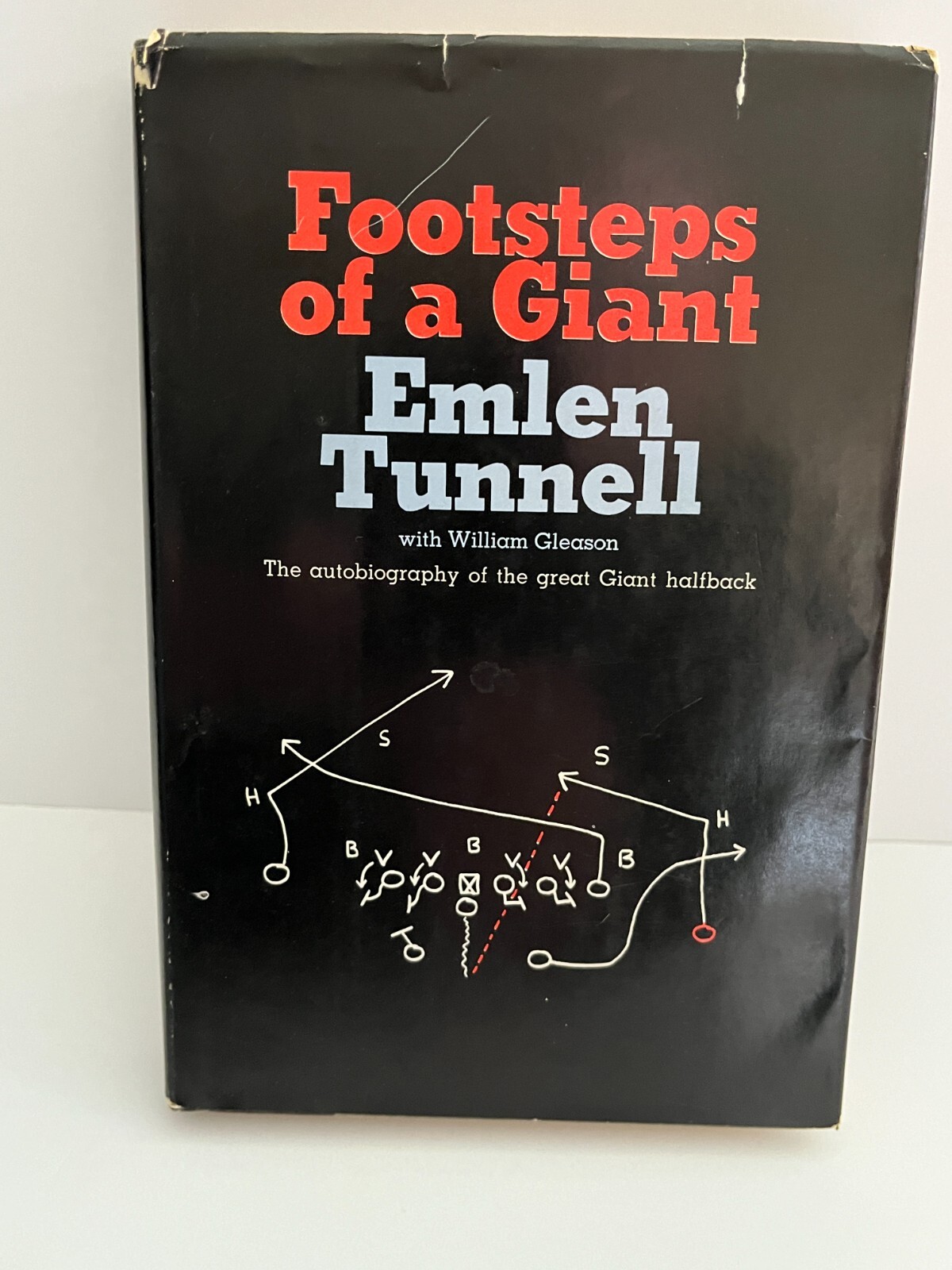 Wellington Mara--SIGNED-Rare EMLEN TUNNELL Book-FOOTSTEPS OF A GIANT-1966-1st ed