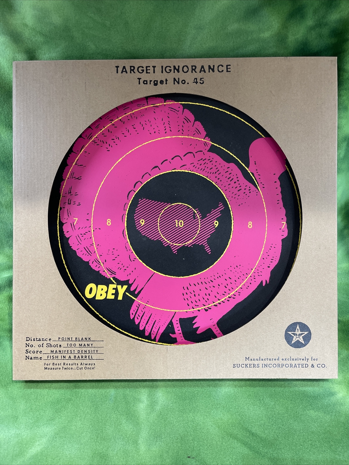 Shepard Fairey Target Ignorance Dartboard Trump Turkey