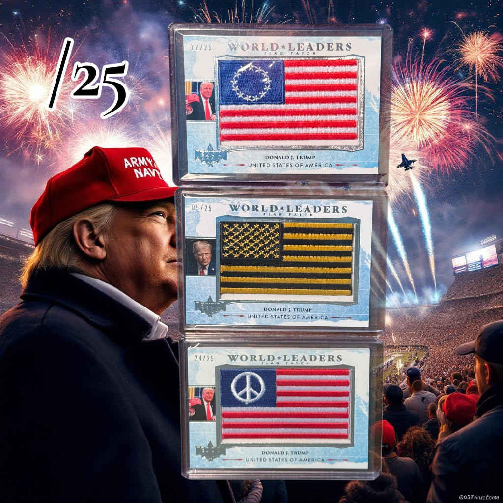 2024 DECISION DONALD TRUMP WORLD LEADERS FLAG PATCH /25 INVESTOR PACK TRUMP 2028