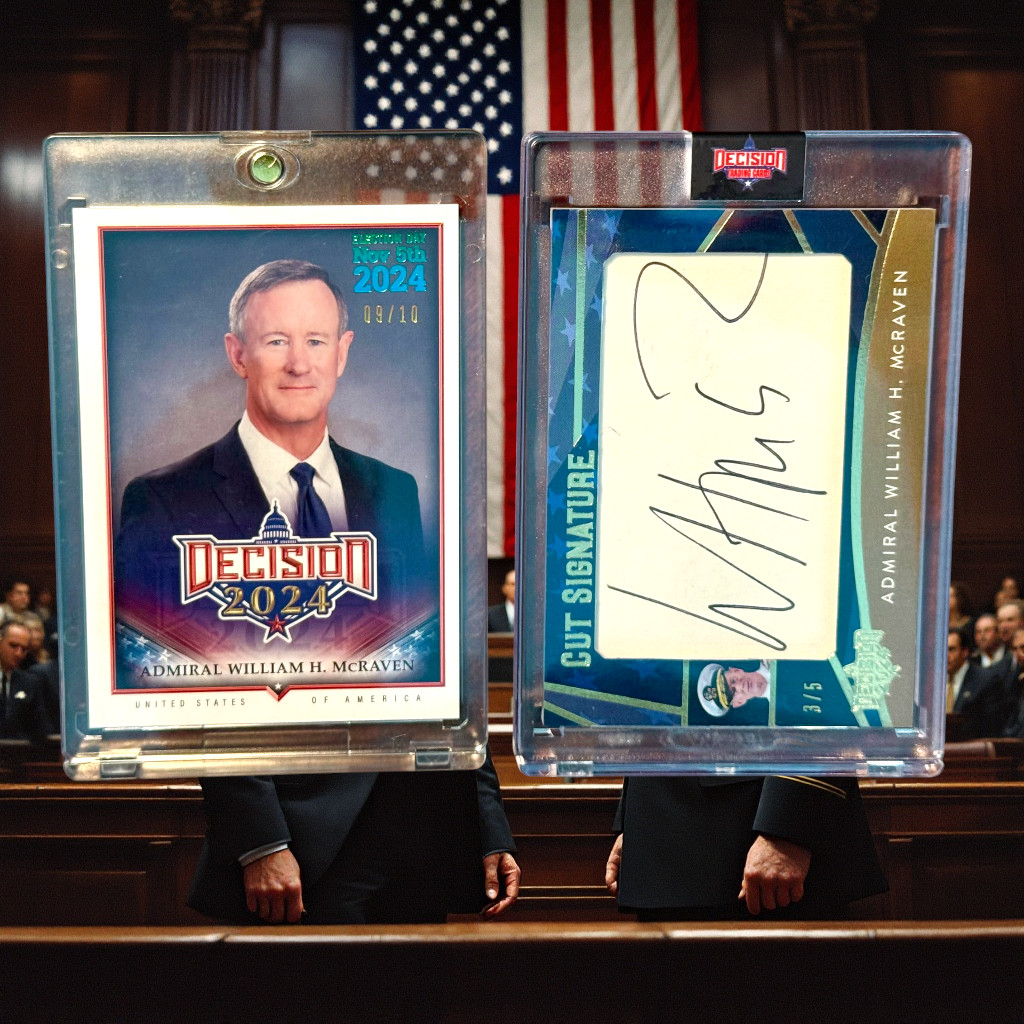2024 DECISION DONALD TRUMP CRITIC ADMIRAL WILLIAM McRAVEN SEAL TEAM 6 SOCOM AUTO