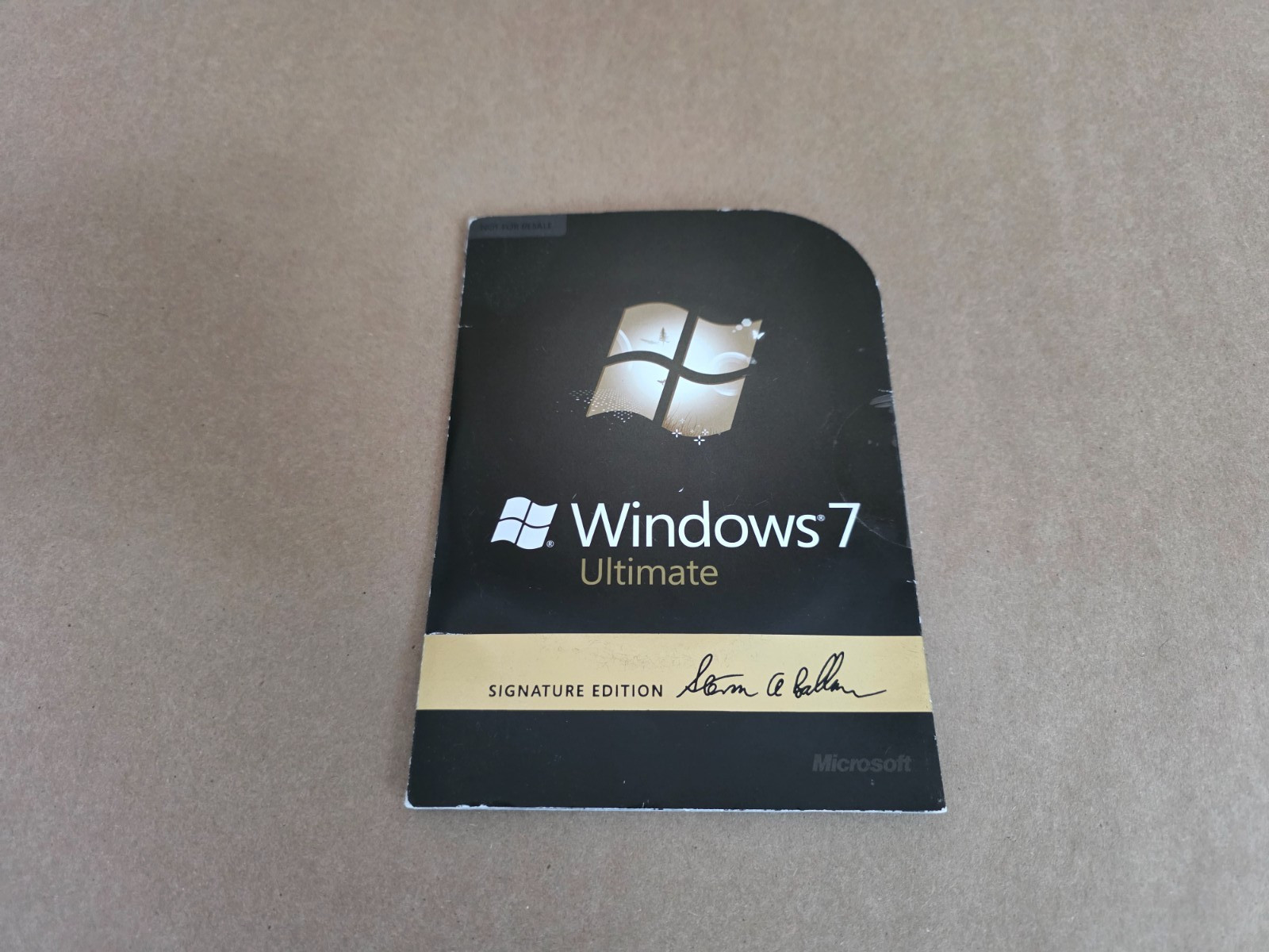 RARE Microsoft Windows 7 Ultimate Signature Edition - Steve Ballmer Signed DVD