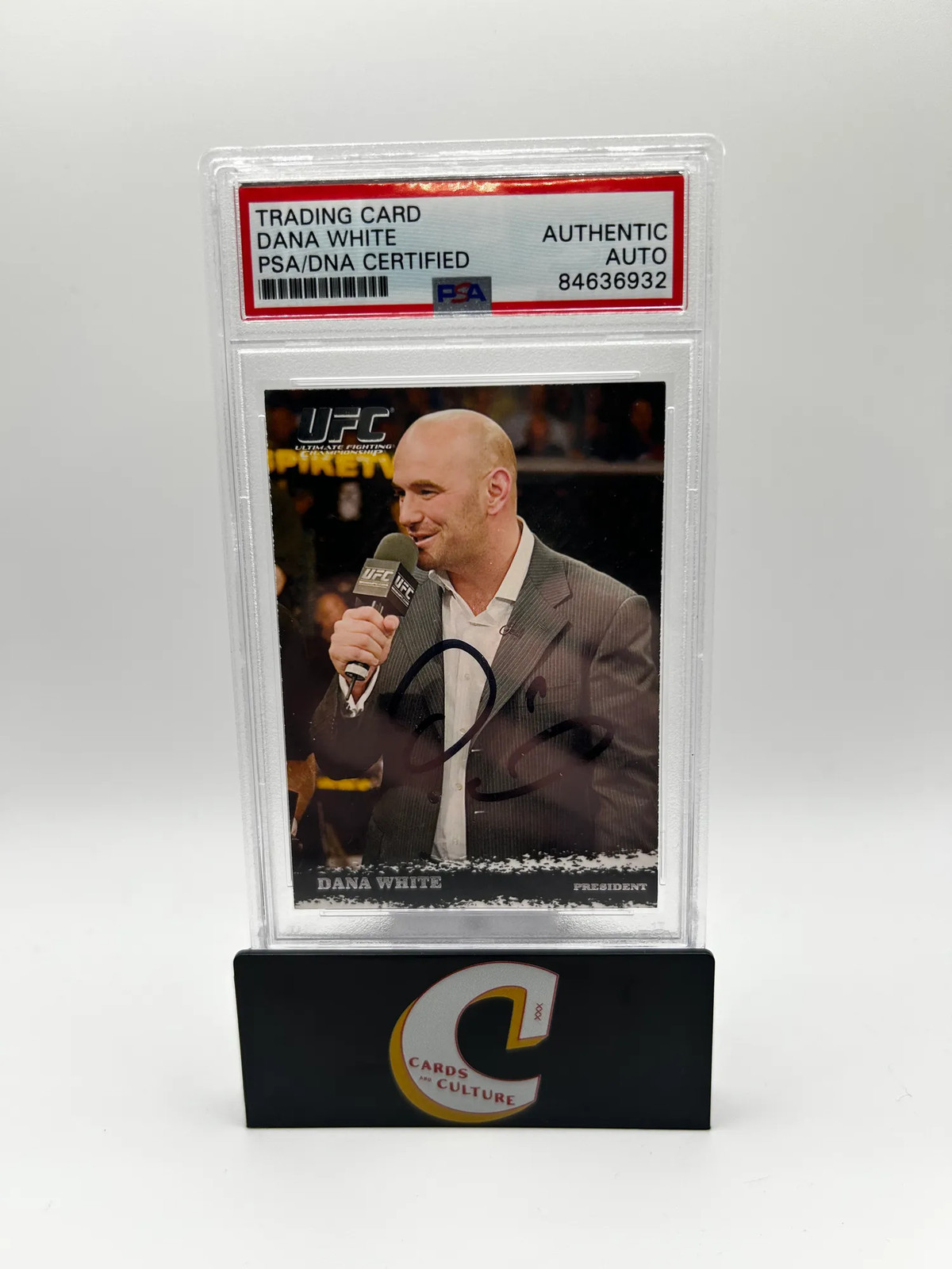 2009 Topps Dana White ROOKIE ON CARD AUTO PSA AUTH ULTRA RARE
