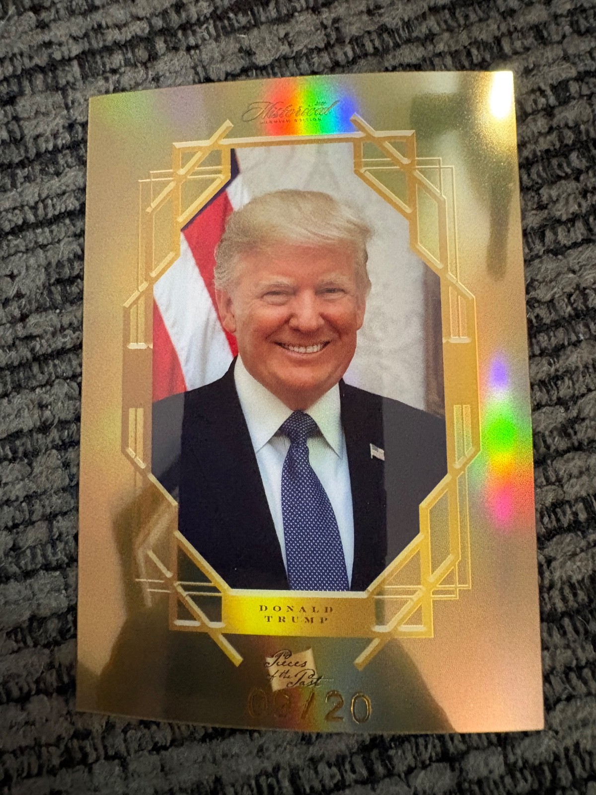 Pieces Of The Past Donald Trump Gold #’d 9/20 RARE!!