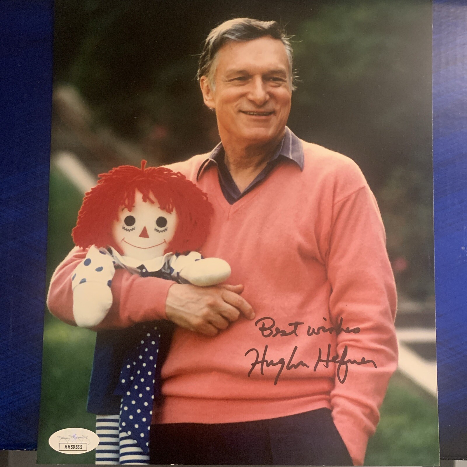 Hugh Hefner Signed 8x10 Photo JSA