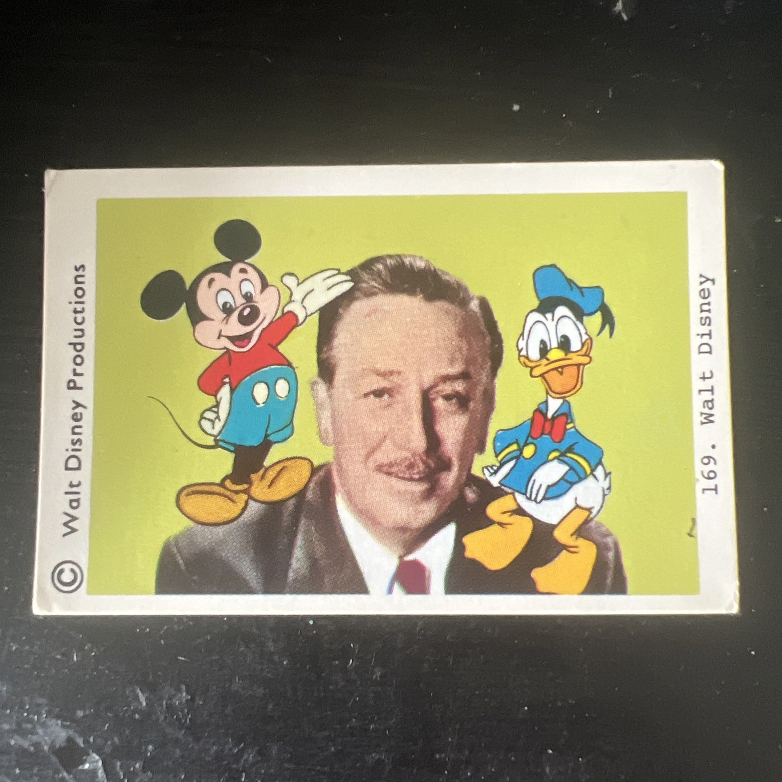 Walt Disney 1973 Disneybilder #169 Vintage Swedish Trading Card