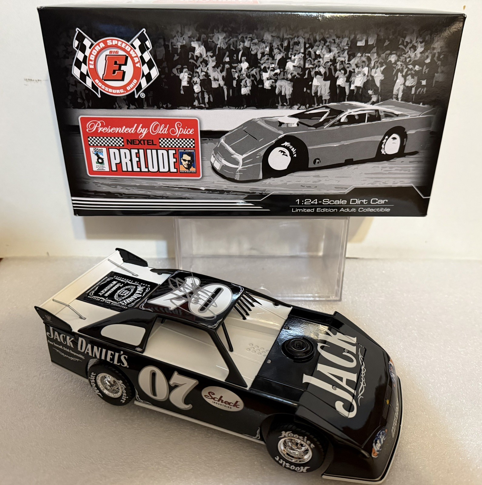 SIGNED Clint Bowyer #07 Jack Daniel’s 2007 1:24 Prelude Dirt Car Autographed RCR