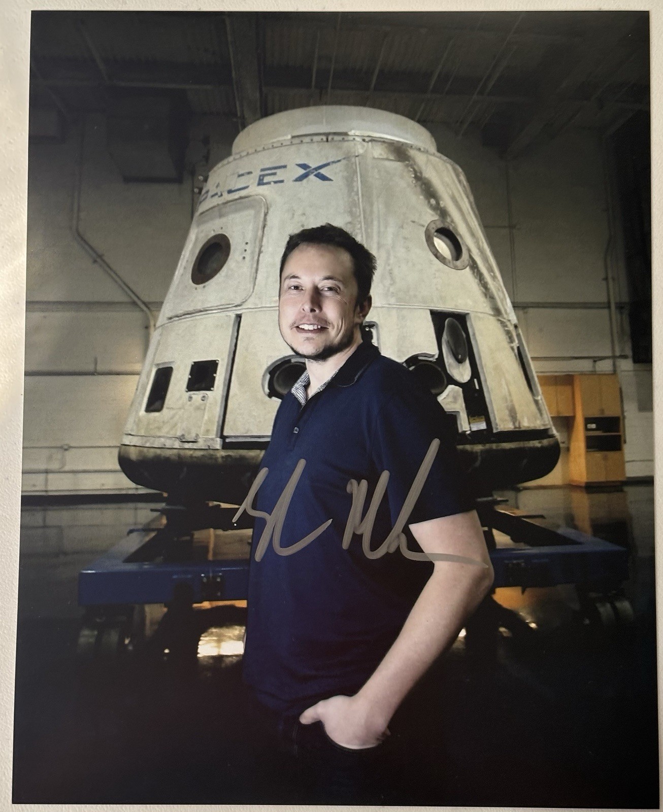 Elon Musk Signed Photo, 8x10 with COA,