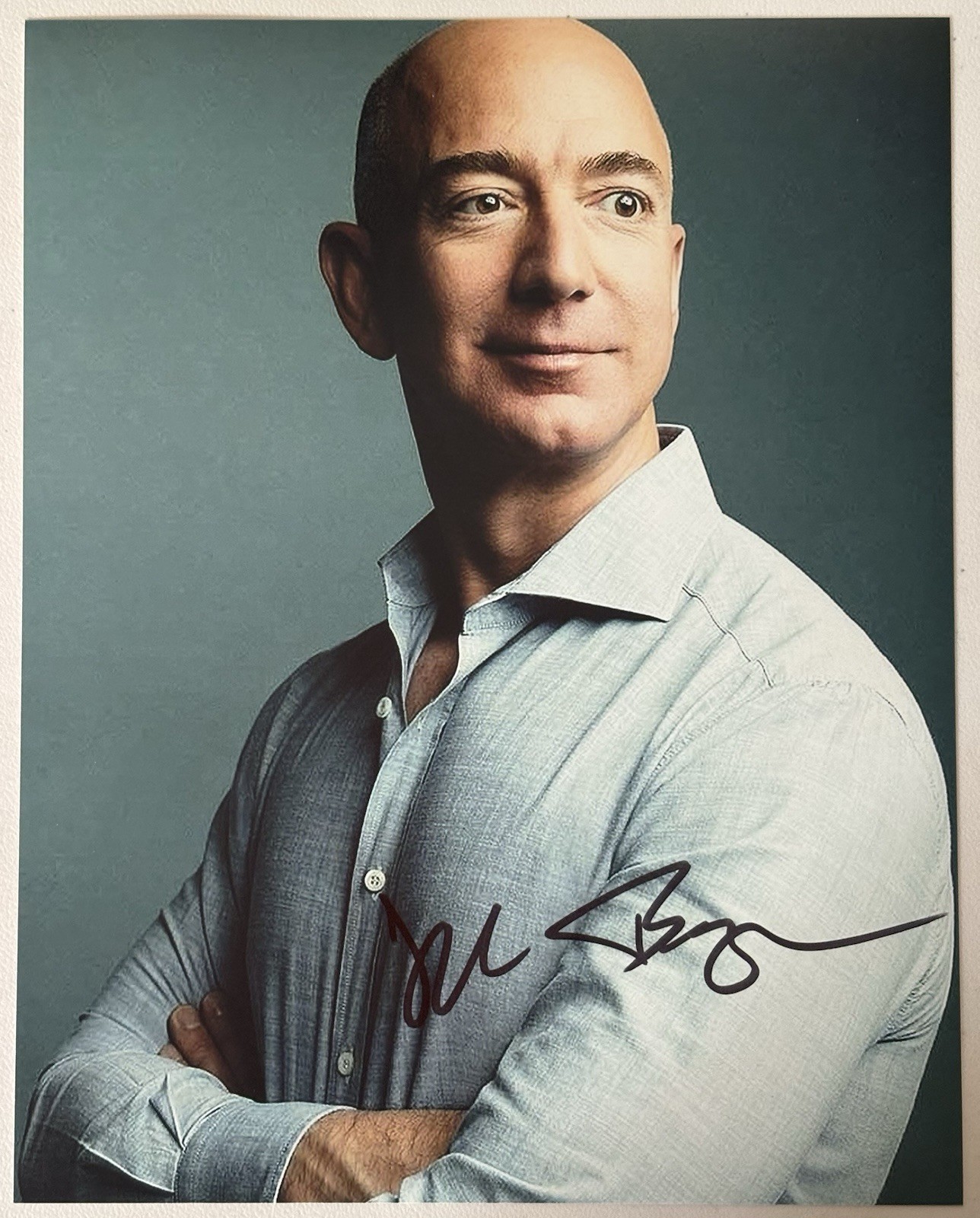 Jeff Bezos Signed Photo, 8x10 with COA,