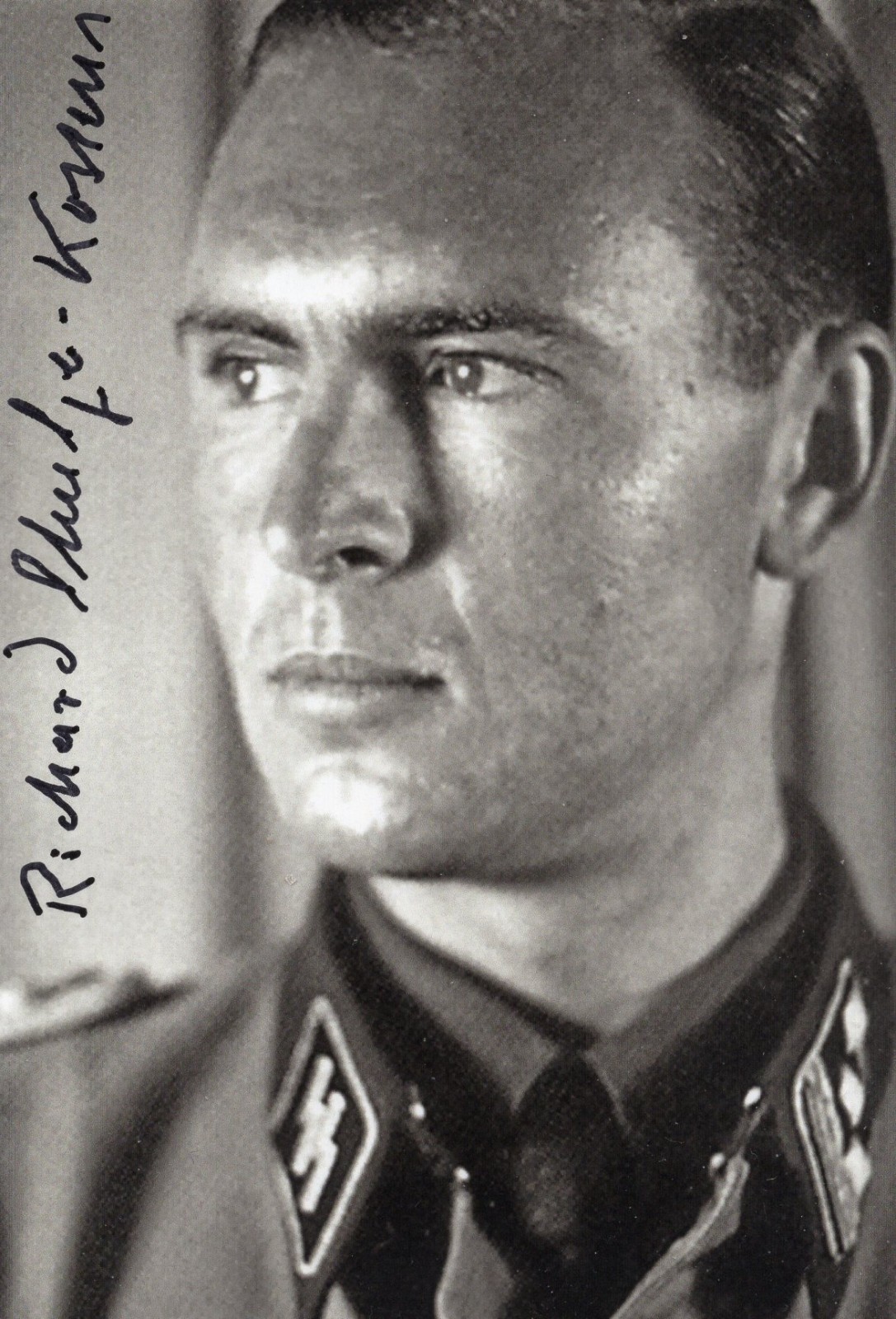RICHARD SCHULZE-KOSSENS, FHQ adjutant hand-signed photo