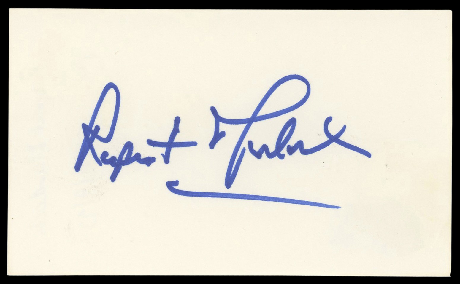Rupert Murdoch Authentic Signed 3x5 Index Card Autographed BAS #BM58646