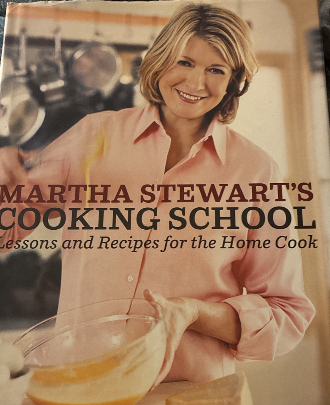 Martha Stewart SIGNED AUTOGRAPHED Cooking School Book 2008 1st Edition HCDJ