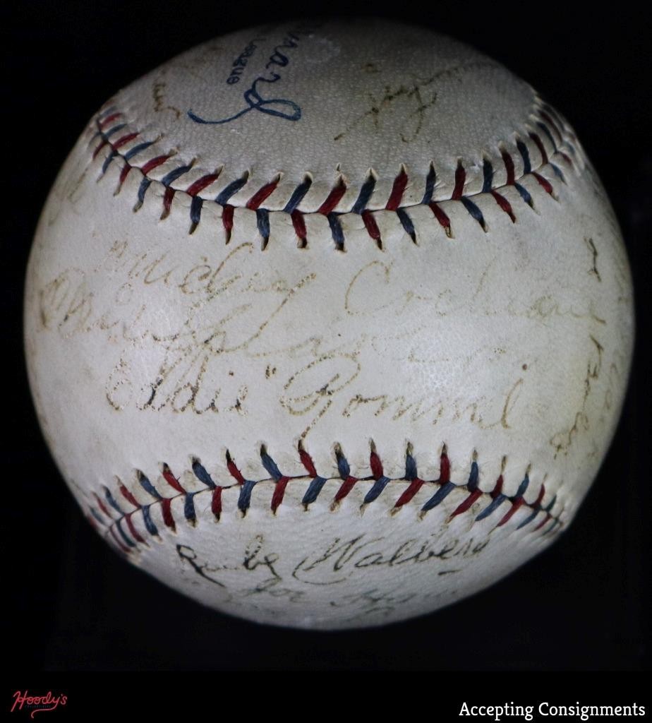 1928 A's Signed Baseball Ty Cobb, Collins, Jimmie Foxx, Connie Mack AUTO JSA LOA
