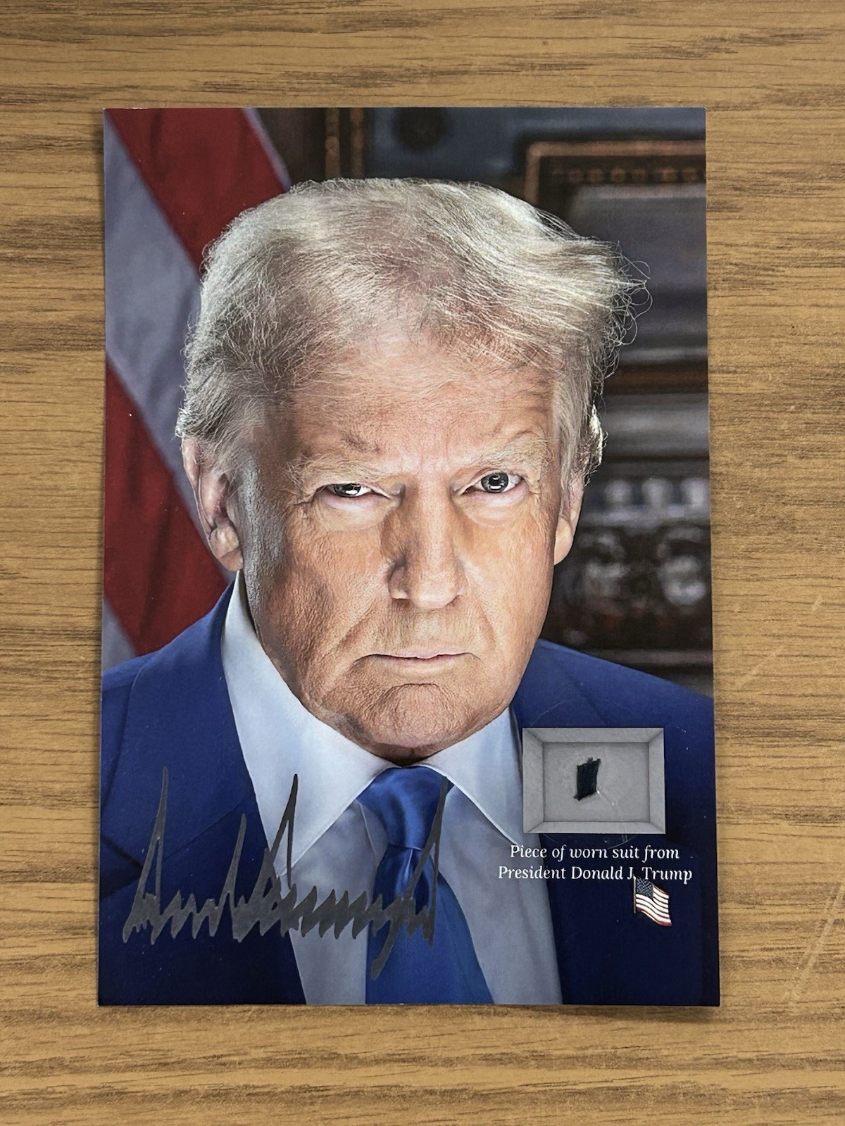 Donald Trump President Worn Suit Clothing Piece MAGA Relic 45 Vance