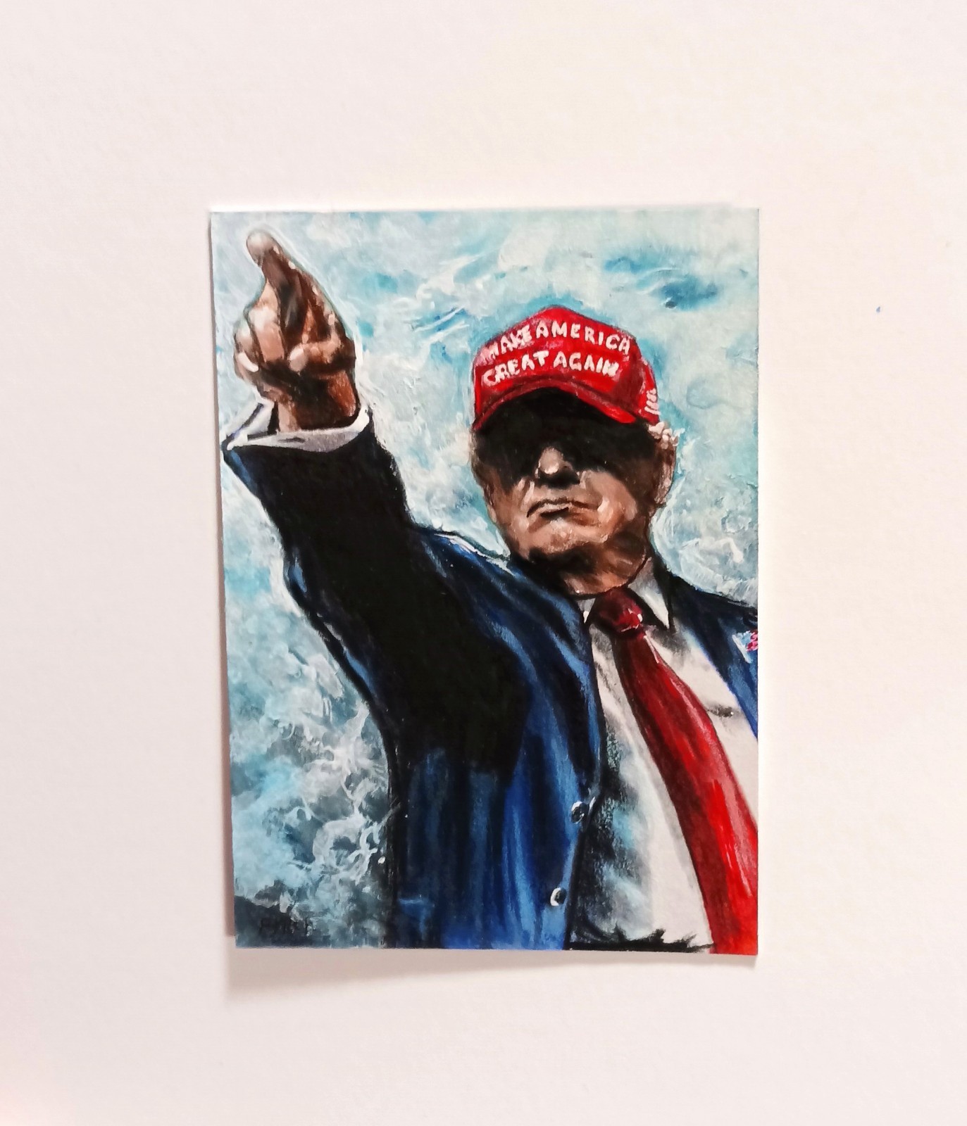DECISION 2020 DONALD TRUMP SKETCH CARD BURCH 1/1