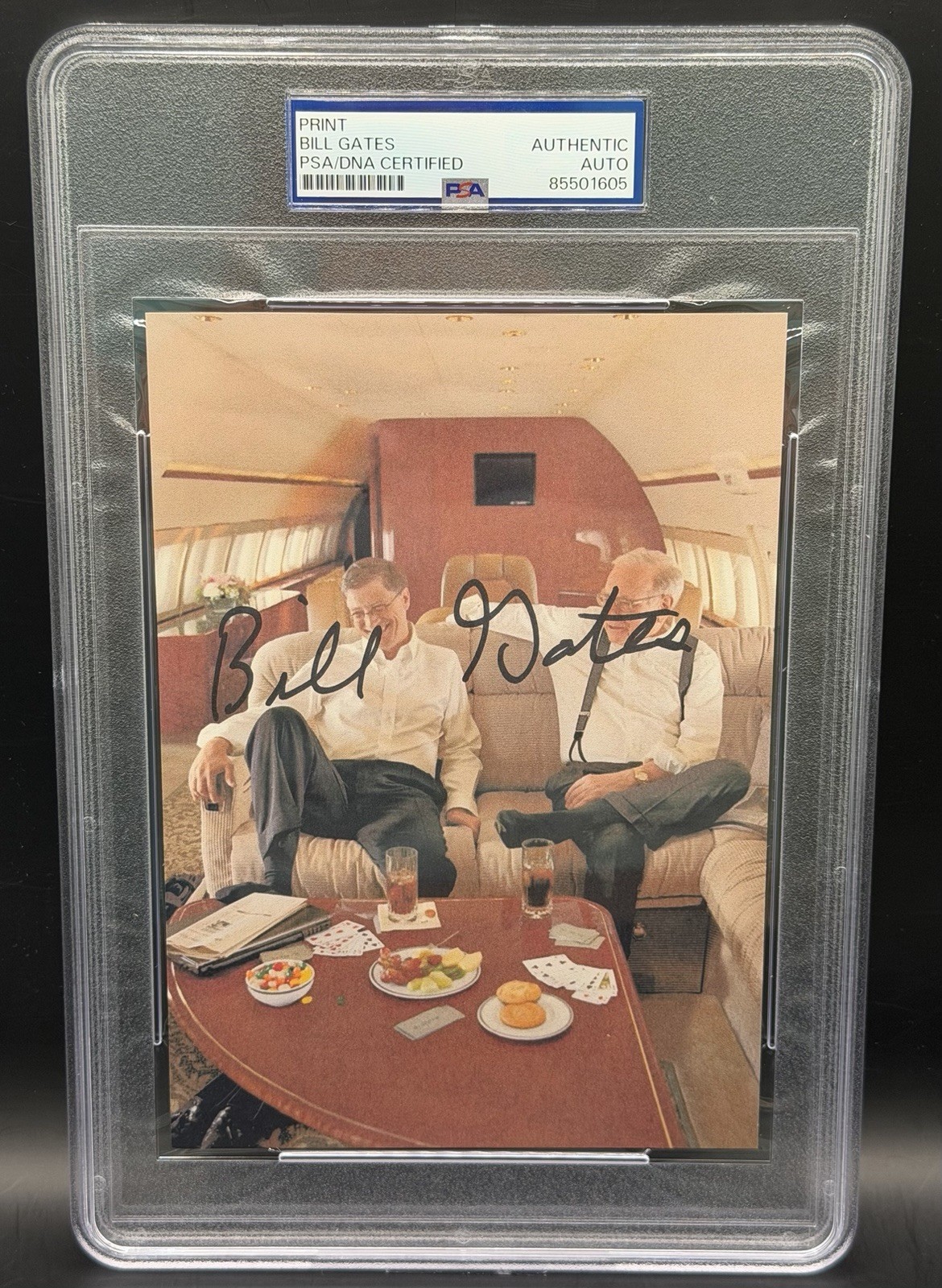 Bill Gates Signed 5x7 Photo Print PSA/DNA Encapsulated Microsoft Warren Buffett
