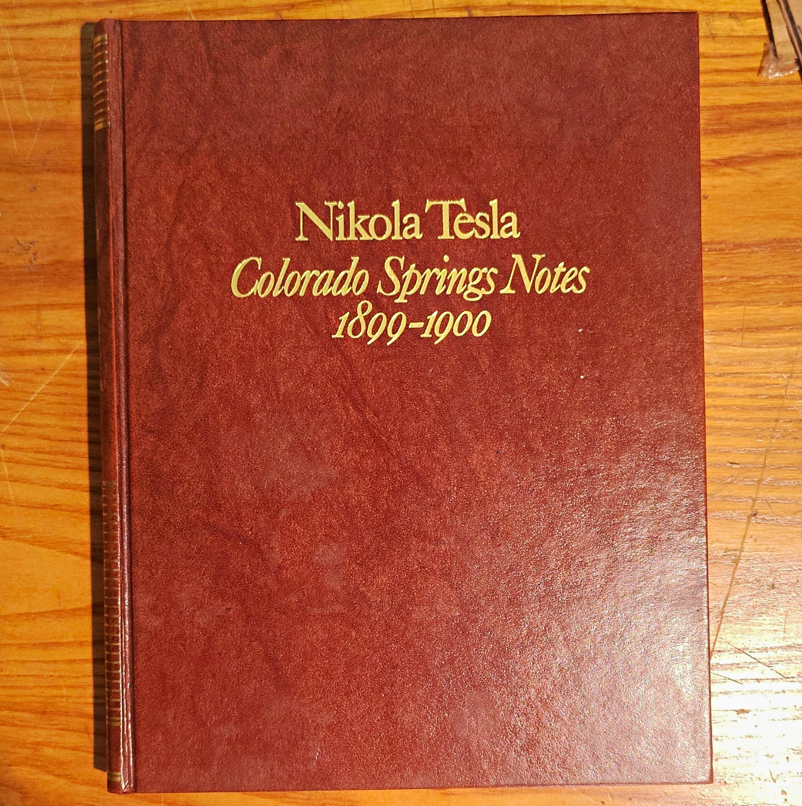 Authentic Nikola Tesla Colorado Springs Notes 1899-1900 Hardcover Nolit 1978