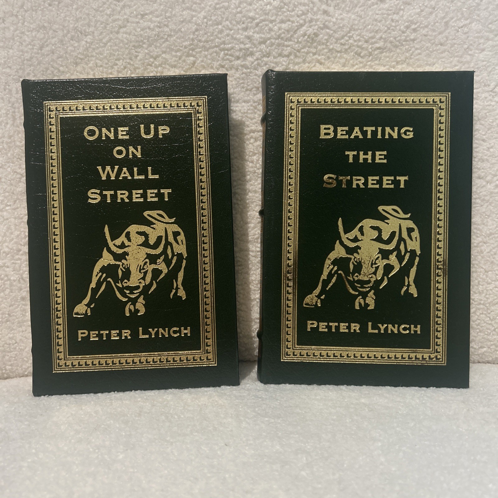 Easton Press: One Up on Wall Street (SIGNED) & Beating the Street by Peter Lynch