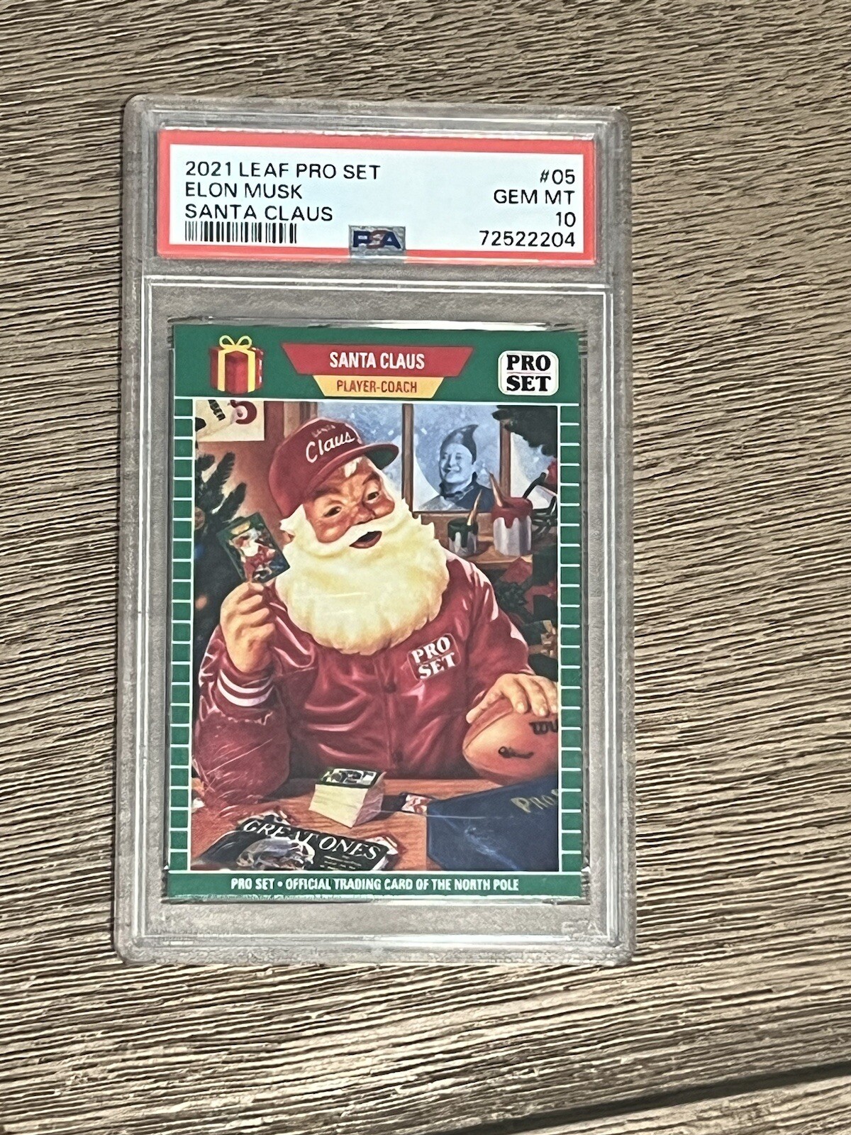 2021 Pro Set /1000 Santa Claus Elon Musk #1989-05 PSA 10