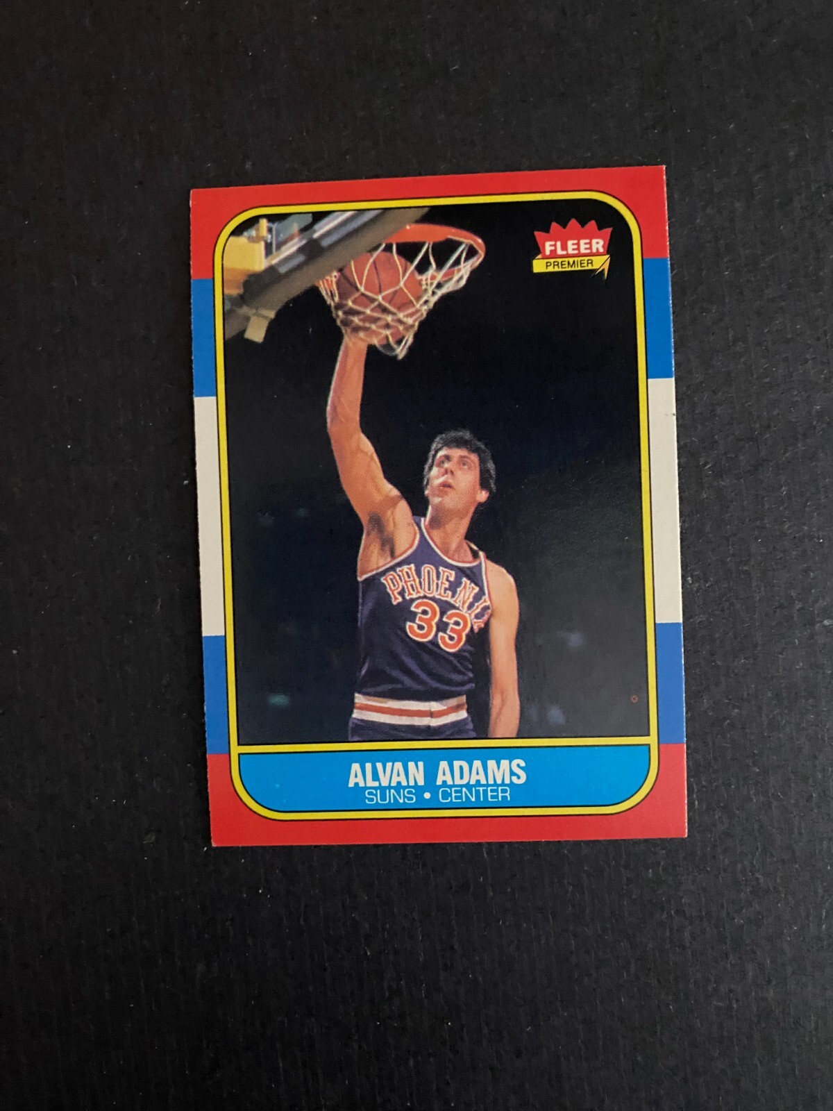 1986 FLEER BASKETBALL SET BREAK #2 ALVIN ADAMS MINT (TOUGH CARD)