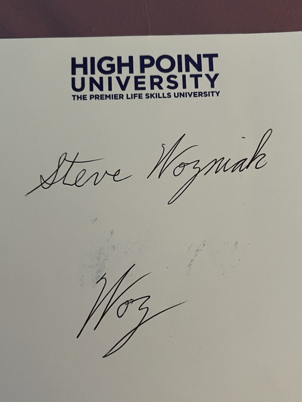 Steve Wozniak SIGNED Autograph FULL NAME SIGNATURE ( RARE ) APPLE HISTORIC