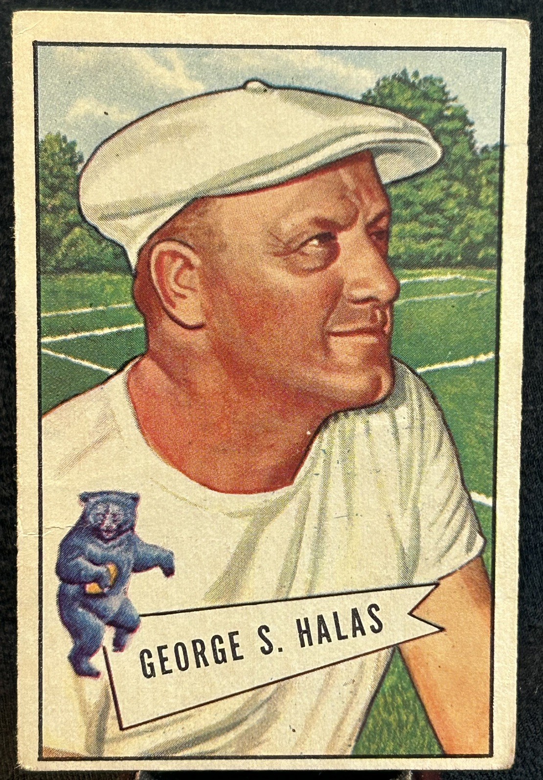 1952 Bowman Large #48 George Halas Rookie (RC) Chicago Bears HOF