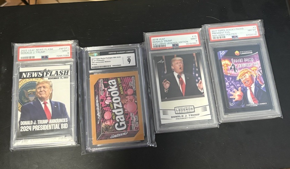 Topps GPK Wacky Packages Donald Trump Historical Political Graded Cards Lot 4