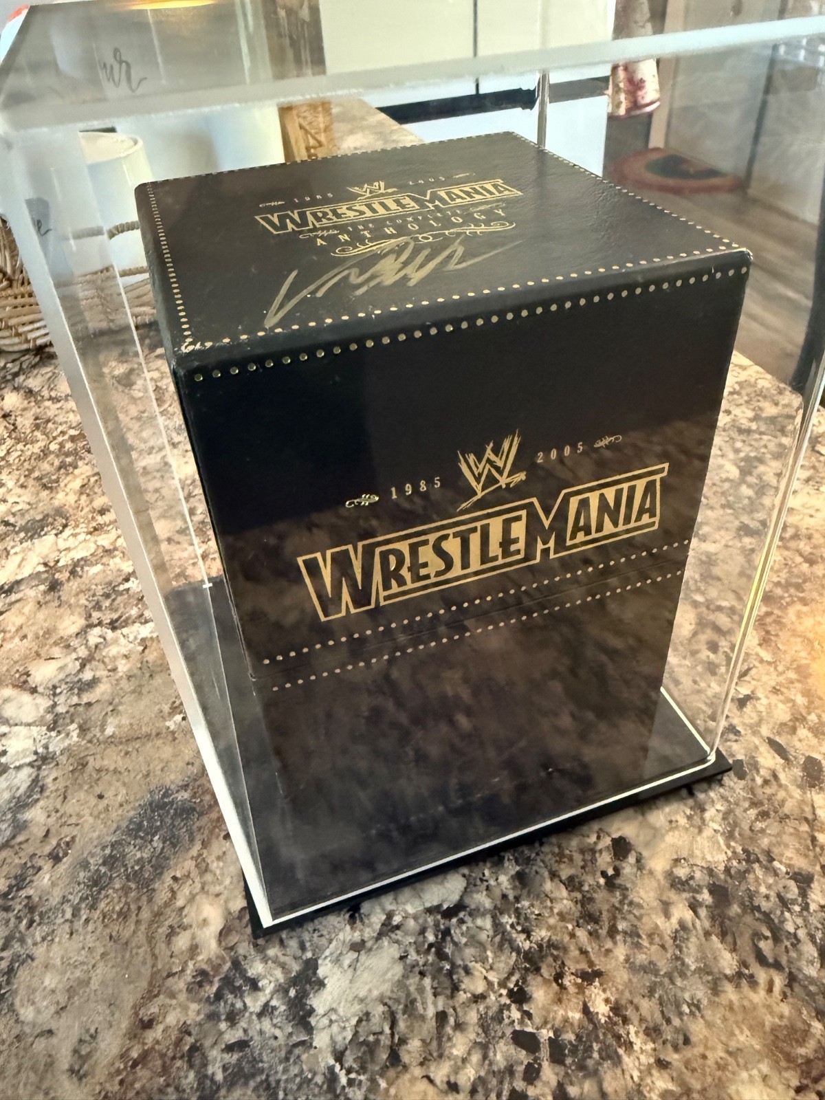 WWE WrestleMania Anthology DVD Box Set #174/1000 Vince McMahon Signed COA