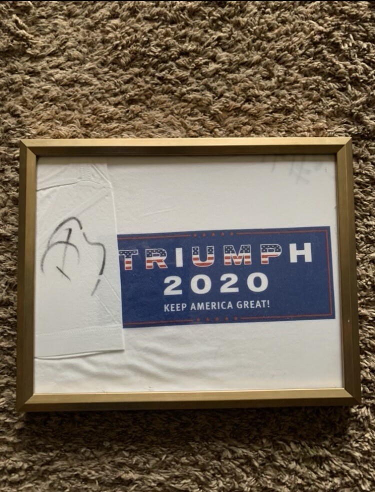 Donald Trump 2020 Signed Trump Shirt By Donald Trump Jr. & Motocross Star