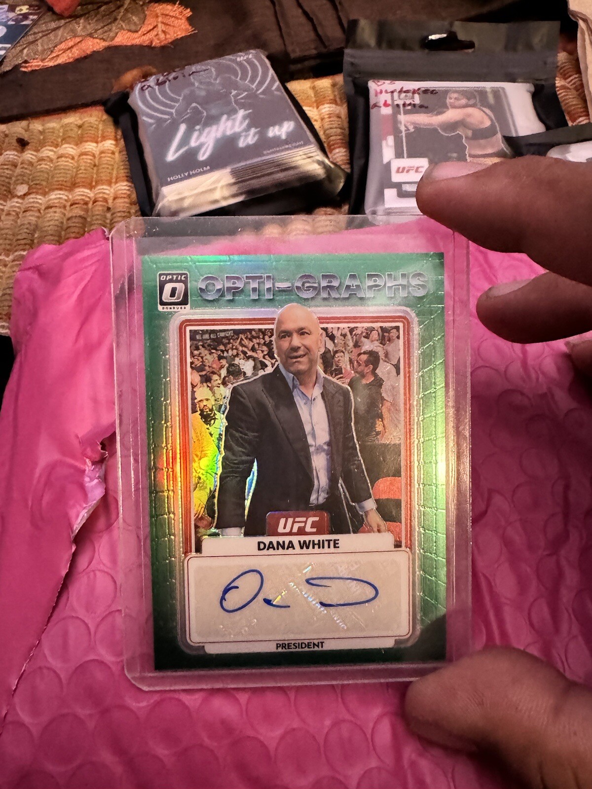 2023 Dana White donruss optic ufc opti-graphs 1/5