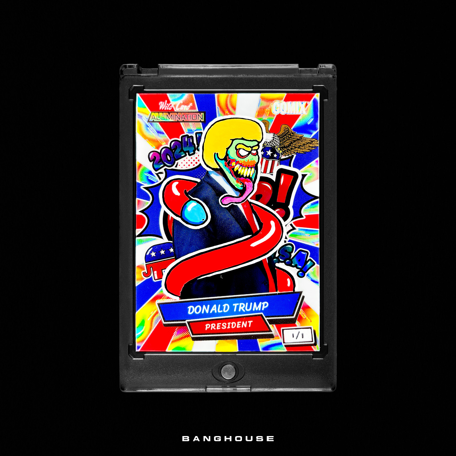 1/1 DONALD TRUMP 🔥 WILD CARD SSP 🔥 NEW PENINI: ONE OF ONE ART
