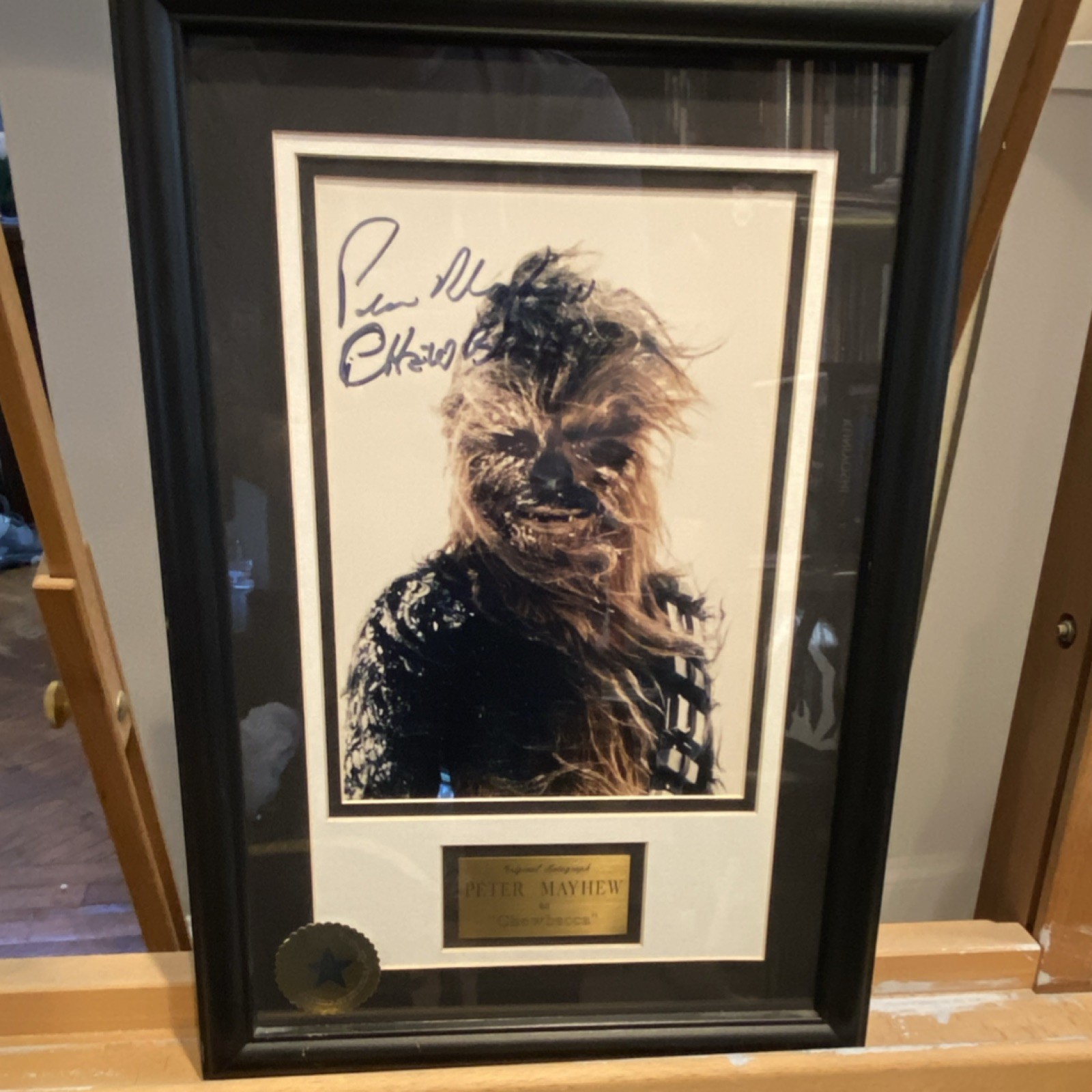 Peter Mayhew Autographed Chewbacca Photo Star Wars Walt Disney World Co.