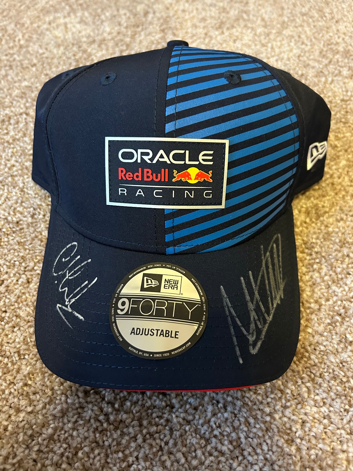 20th Anniversary ORBR ballcap Signed By Christian Horner And Max Verstappen