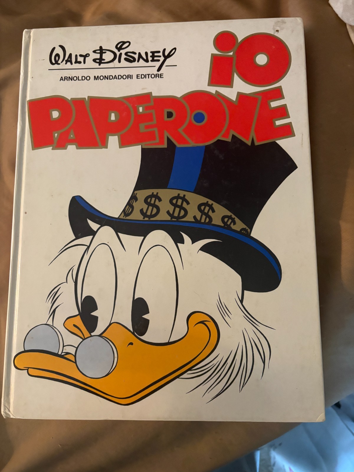 SIGNED Carl Barks, Walt Disney IO PAPERONE 1972 1st Ed. Hardcover Scrooge McDuck