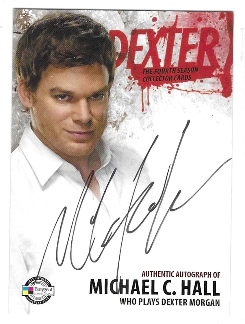 MICHAEL C. HALL - CS LEE - JIMMY SMITS   BREYGENT DEXTER  AUTOGRAPHS LOT