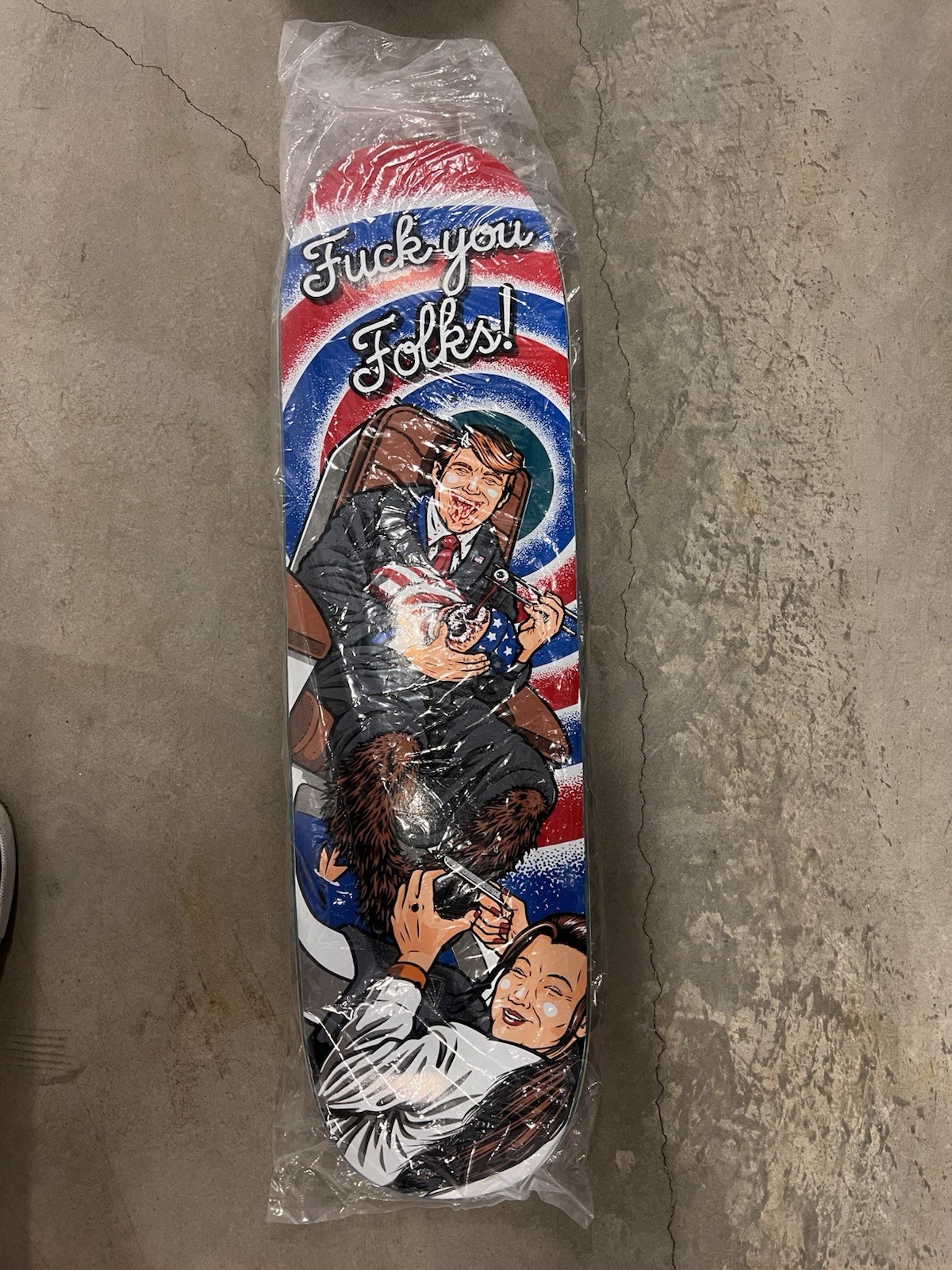 Paisley Skates Skateboard Deck - Devil's Pedicure, Donald Trump - Sean clover