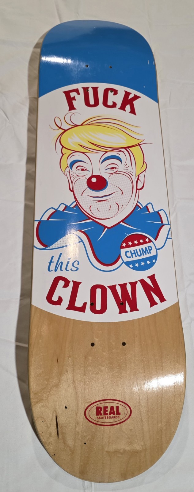 Real Skateboards F#%K This Clown Trump Deck