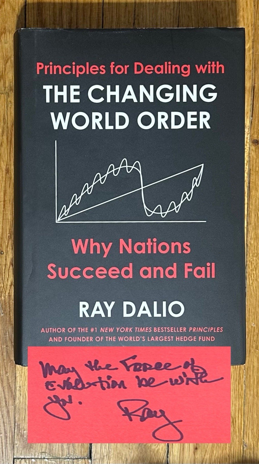 Ray Dalio SIGNED The Changing World Order: Why Nations… 1st Ed HC Book SIGNED!