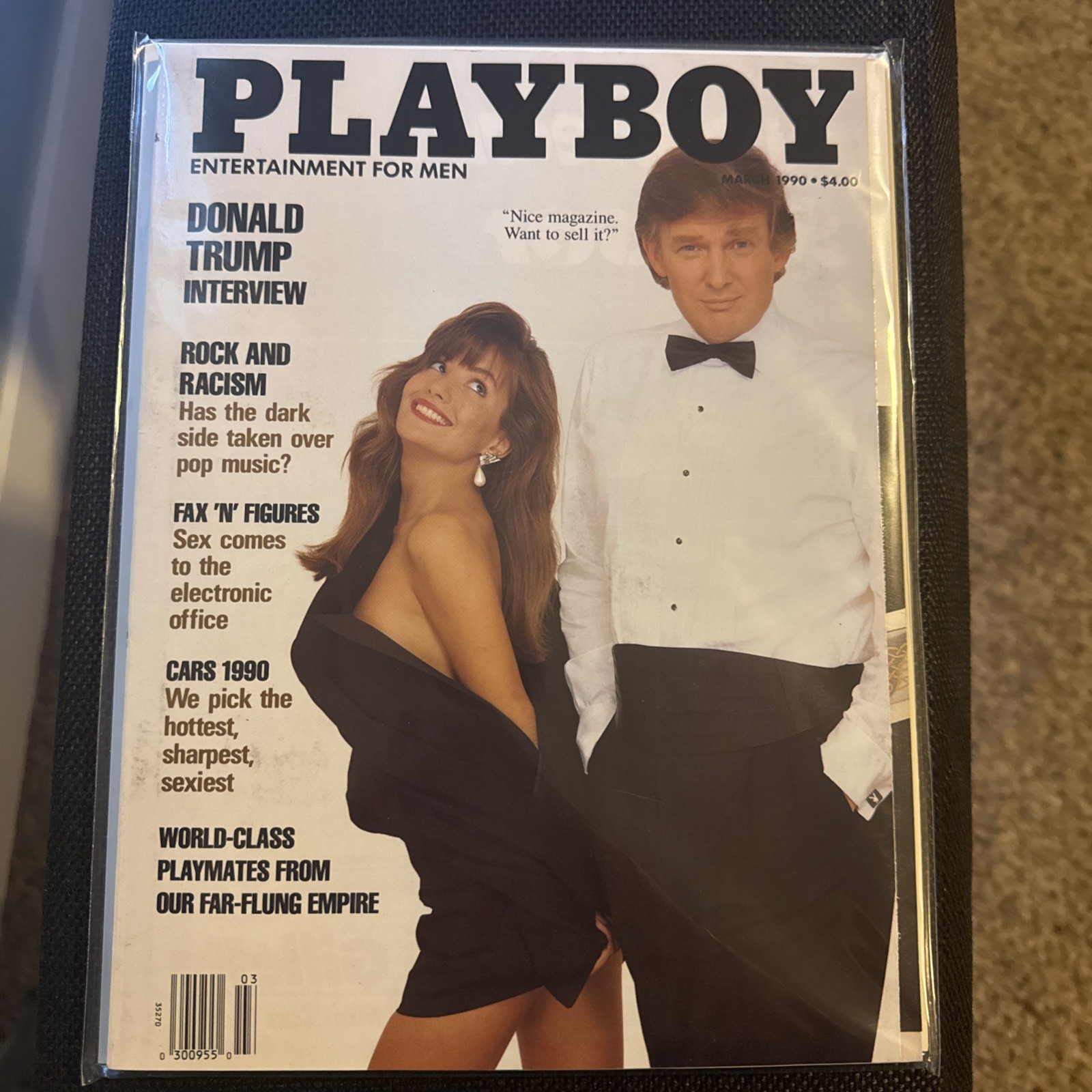 Playboy Magazine Donald Trump Interview March 1990 Very Good Condition!