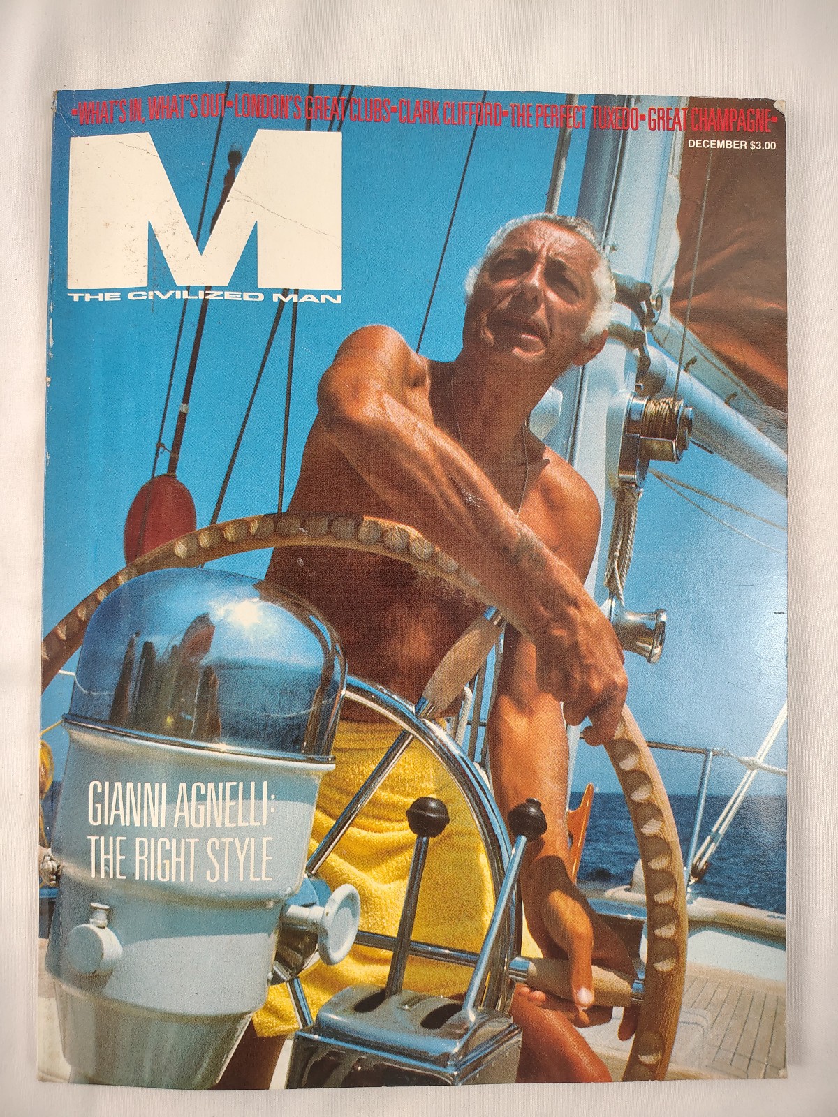 M The Civilized Man Magazine Dec 1983 Gianni Agnelli Fiat Fairchild Vintage