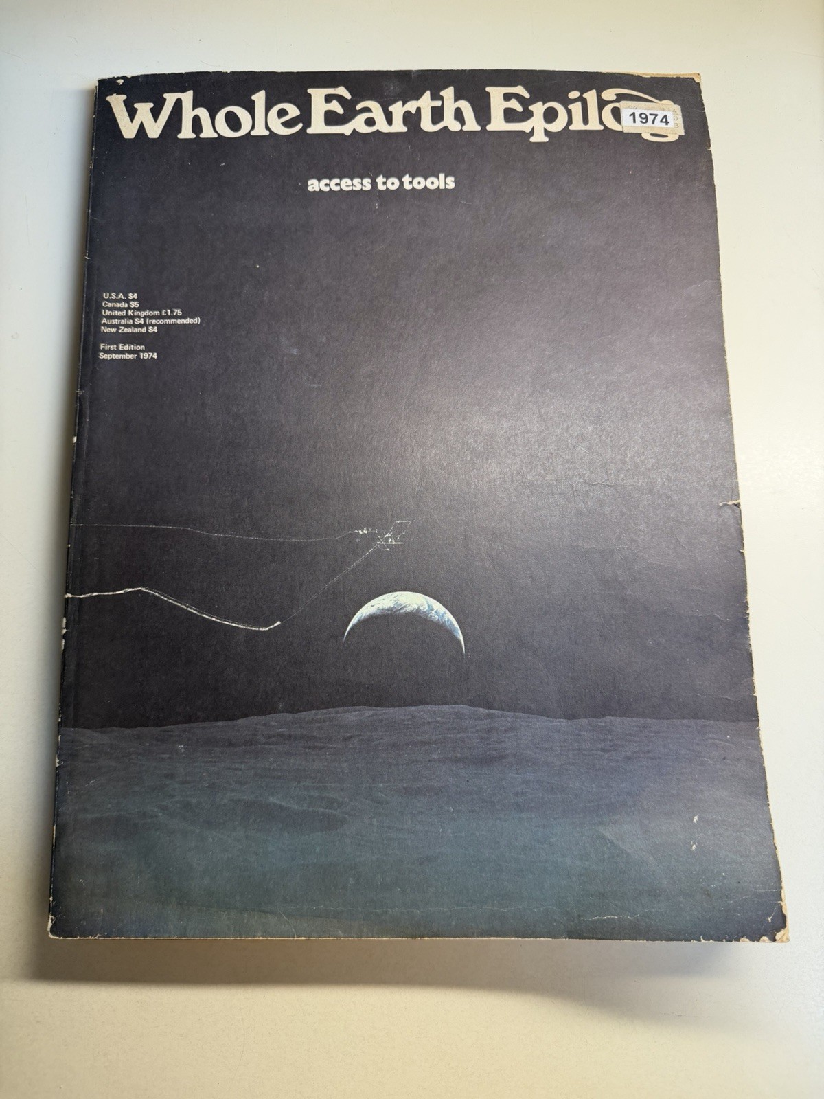 Whole Earth Epilog 1974 First Edition Stewart Brand Steve Jobs Access To Tools