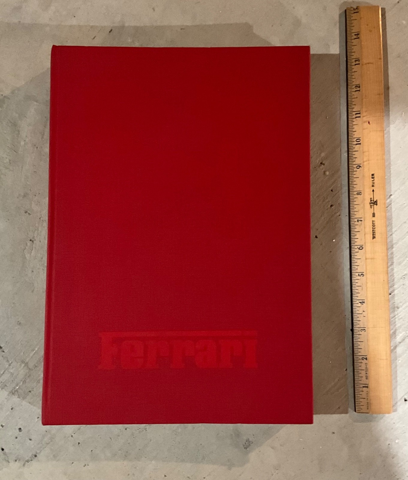 Ferrari Big Red Book | 1974 | Hardcover | Enzo Ferrari | Italian Language