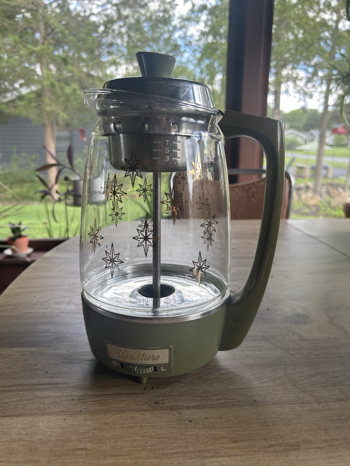 Vintage Montgomery Ward Signature / Proctor-Silex "Atomic Starburst" Percolator