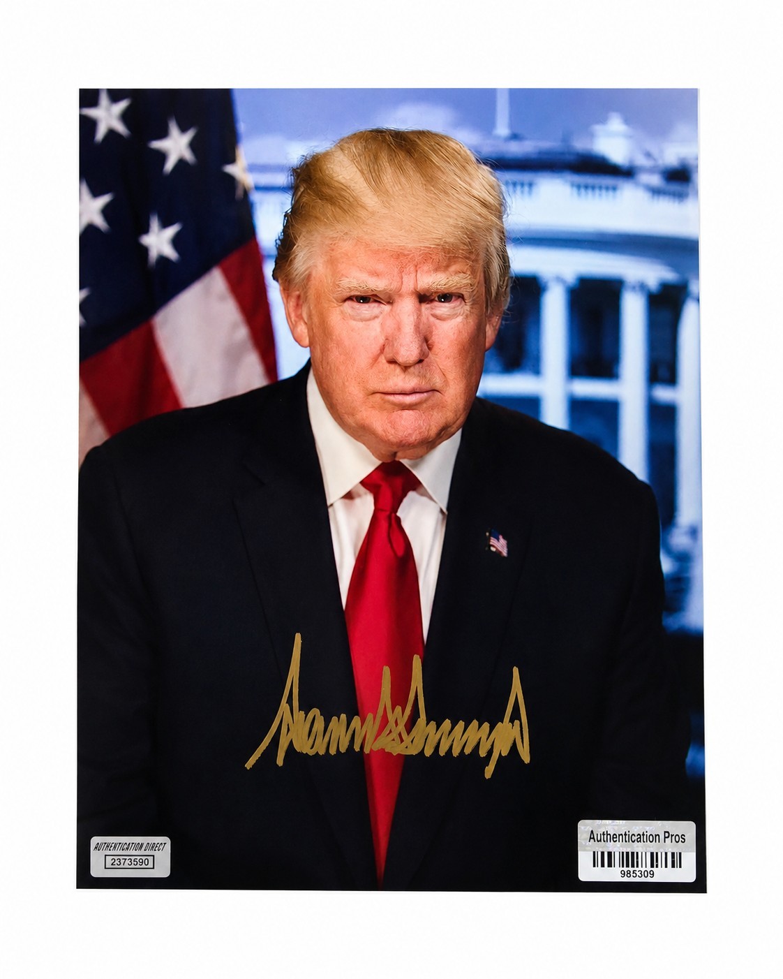 Donald Trump US President Signed Autographed 8x10 Photograph Photo w/ Dual COA