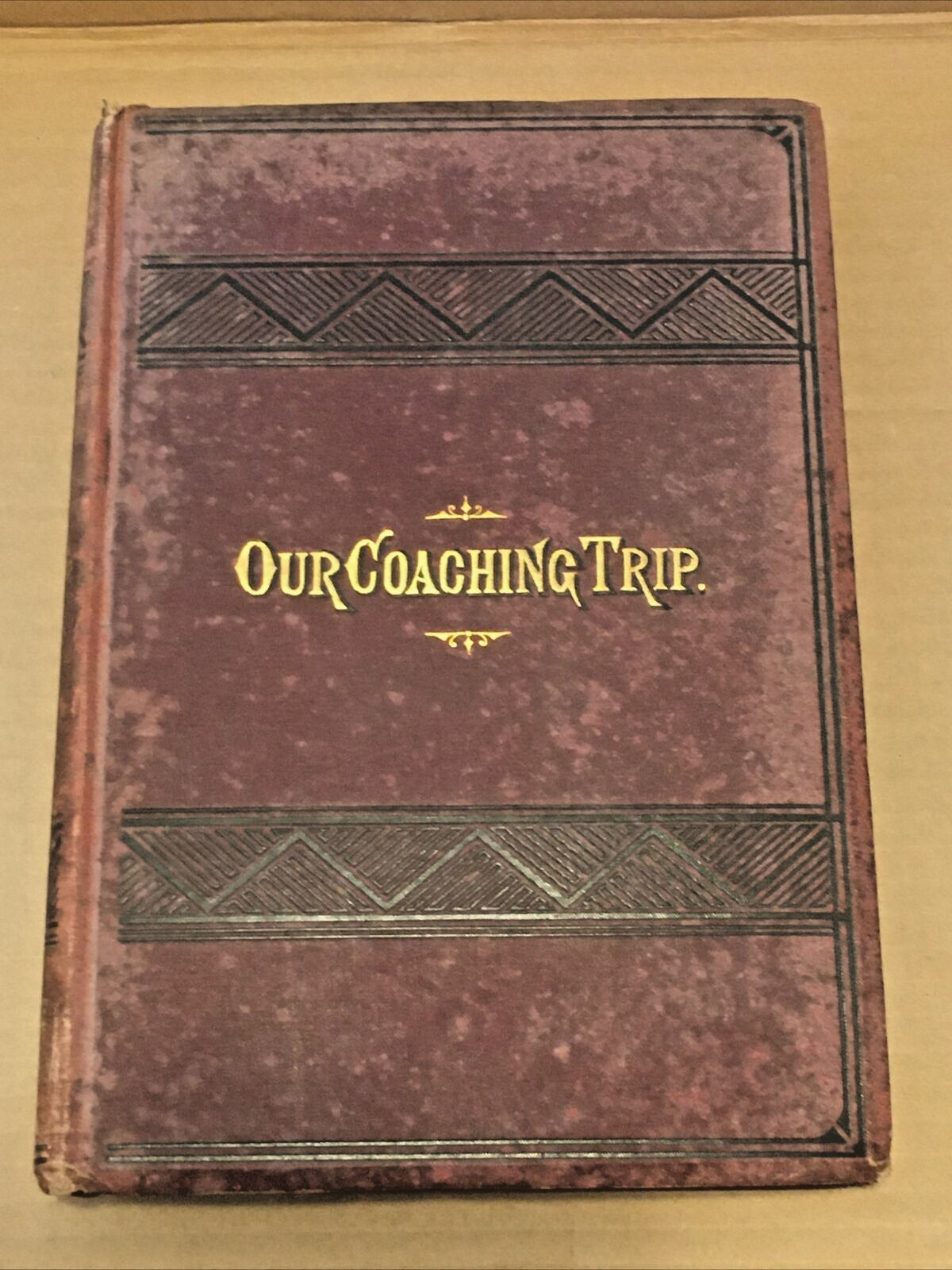 1882- Our Coaching Trip by Andrew Carnegie, SIGNED "Compliments of the Author"