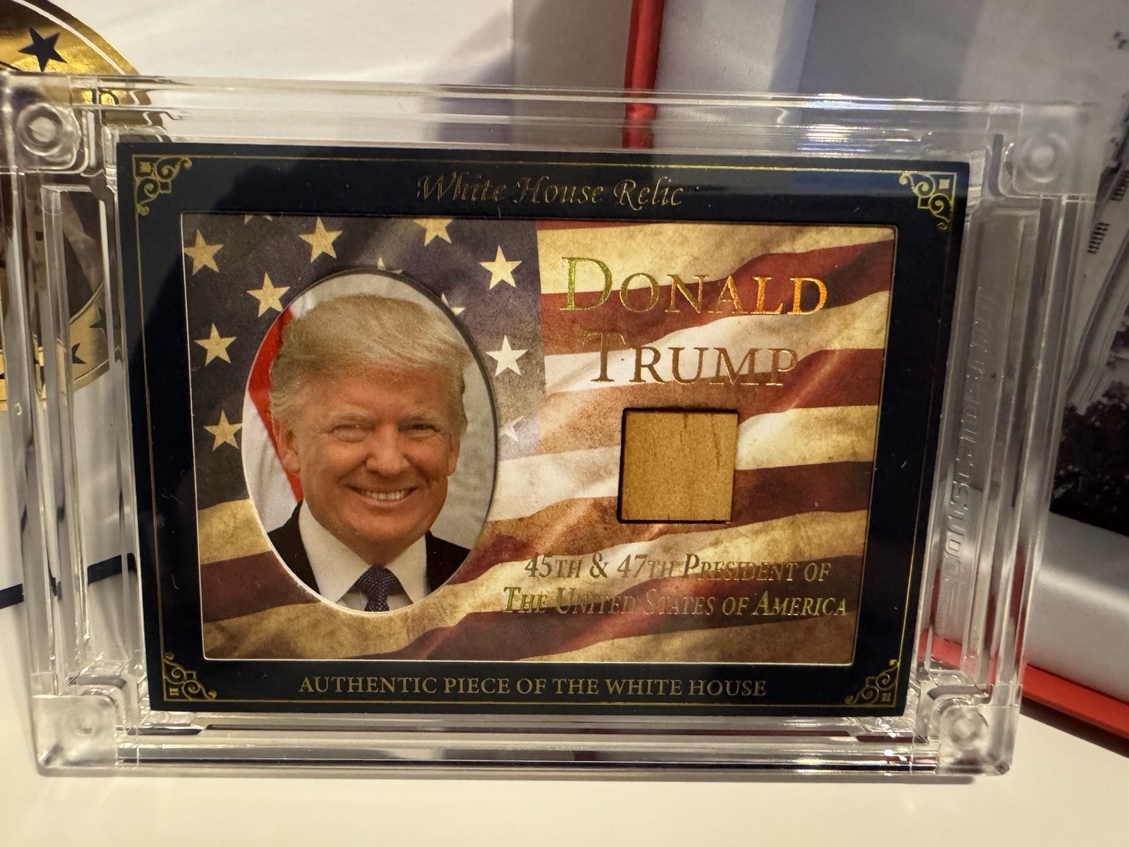 2025 A Word From POTUS -  Donald Trump White House Wood Relic /149 🔥